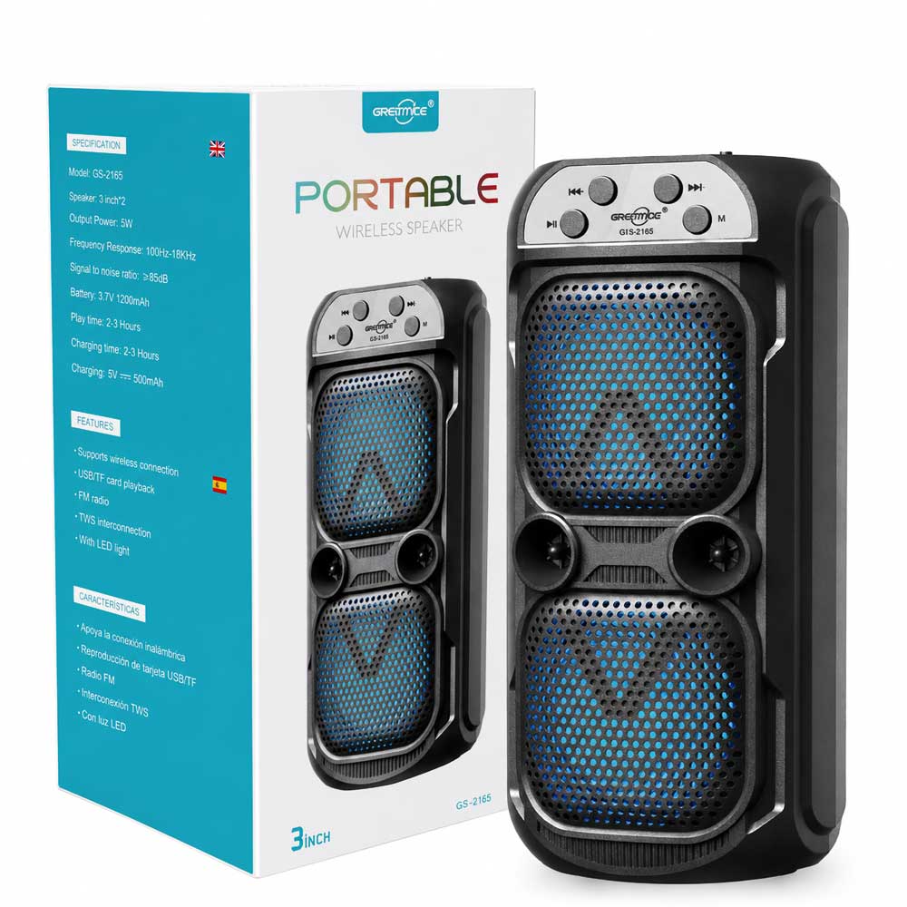 Greatnice GTS-2165 Bluetooth, USB, TF Card & FM Radio Supported 3 Inch Driver